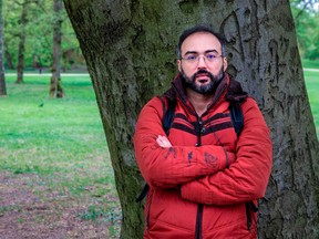 Human rights activist, author and blogger Iyad el-Baghdadi is photographed in Oslo, Norway, on May 7, 2019. - El-Baghdadi says he is placed under government protection in Norway after the CIA warned that he was being threatened by Saudi Arabia.