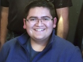 This undated photo provided by Rachel Short shows Kendrick Castillo, who was killed during a shooting at the STEM School Highlands Ranch on Tuesday, May 7, 2019, in Highlands Ranch, Colo.
