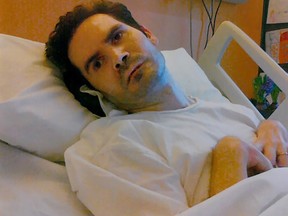 This file photograph taken on December 8, 2014, by the parents of Vincent Lambert and released by their lawyer Jean Paillot, shows Vincent Lambert, a quadriplegic man on artificial life support, at a hospital in Reims.