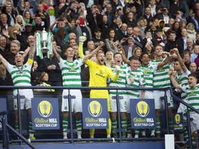 Having already won the Scottish League Cup and league titles, Celtic rallied at Hampden Park with a brace from striker Odsonne Edouard.