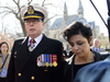 Vice Admiral Mark Norman arrives to court with lawyer Marie Henein in Ottawa on May 8, 2019.
