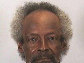 This photo made available by the Manatee County, Fla., Sheriff's Office, Fla., shows Larry Joe Scott, 65 , who was arrested on Monday, April 29, 2019, in Bradenton, Fla., for one of North Carolina's coldest cases, the 1972 slaying of a woman found bound and shot beside her 4-month-old baby. New DNA technology identified Scott as a suspect. Scott was charged with murder and kidnapping in the death of 33-year-old Bonnie Neighbors near Benson, N.C. (Manatee County Sheriff's Office via AP)