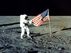 In this November 1969 photo provided by NASA, Apollo 12 mission commander Charles P. 