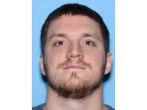 This undated photo released by the Alabama Law Enforcement Agency shows Grady Wayne Wilkes. Authorities in Alabama are searching for Wilkes, who they say killed one Auburn police officer and wounded two others. Police said officers responded late Sunday night, May 19, 2019, to a reported domestic disturbance and were shot at by Wilkes.
