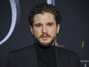 FILE - This April 3, 2019 file photo shows Kit Harington at HBO's "Game of Thrones" final season premiere in New York. "Game of Thrones" star Harington has checked into a wellness retreat to work on what his representative says are "personal issues." A representative for Harington said Tuesday, May 28, the British actor was utilizing a post-"Game of Thrones" break in his schedule to spend time at the facility. No additional details were released.