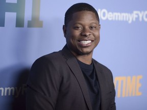 FILE - This April 10, 2019 file photo shows Jason Mitchell at "The Chi" FYC Event in Los Angeles. MTV is cutting Mitchell from contention at next month's MTV Movie & TV Awards following reports of alleged misconduct by "The Chi" actor. In a statement Wednesday, May 29, MTV said Mitchell was removed as a nominee for best performance in a show in light of recent developments. The channel did not expand on the statement.