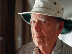 FILE - This May 15, 2000, file photo, shows Pulitzer Prize-winning author Herman Wouk in Palm Springs, Calif. Wouk died in his sleep early Friday, May 17, 2019, according to his literary agent Amy Rennert. He was 103.