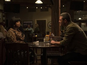 This image released by Universal Pictures shows Octavia Spencer, left, and Luke Evans in a scene from "Ma."