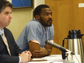 FILE - In this July 2016, file photo, Olan Williams listens during a hearing in a Multnomah County courtroom in Portland, Ore. Williams was convicted of a felony by a nonunanimous jury. Oregon is the only state in America that allows nonunanimous jury convictions. Voters in Louisiana, the only other state that had adopted it, scrapped the provision in the 2018 election. Momentum is building to do the same in Oregon.