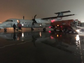 A fuel truck collided with an Air Canada Jazz flight early this morning at Pearson International Airport in Toronto.