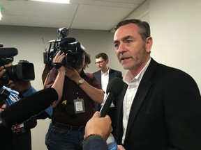 Embattled Republican House Speaker Glen Casada speaks with reporters at Tennessee's Cordell Hull legislative building Monday, May 13, 2019, in Nashville.