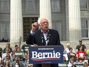 Presidential hopeful Sen. Bernie Sanders held his first home state rally of his 2020 campaign on Saturday, May 25, 2019, in front of the Statehouse in Montpelier, VT.