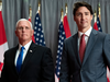 U.S. Vice-President Mike Pence and Prime Minister Justin Trudeau in Ottawa on May 30, 2019.