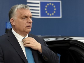 Hungarian Prime Minister Viktor Orban arrives for an EU summit in Brussels, Tuesday, May 28, 2019. European Union leaders are meeting in Brussels to haggle over who should lead the 28-nation bloc's key institutions for the next five years after weekend elections shook up Europe's political landscape.