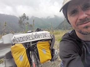 "I don’t think anyone else is cycling to Bhutan," Christopher Boyce wrote in a March 2018 blog post on a quest to find happiness.