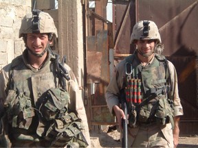 On Tuesday at the White House, David Bellavia, left, will become the first living U.S. veteran or service member to receive the Medal of Honour for actions in the nearly nine-year Iraq War.