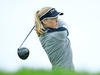 Canadian Brooke Henderson hits her tee shot on the third hole during the final round of the Meijer LPGA Classic at Blythefield Country Club on June 16, 2019 in Grand Rapids, Michigan.