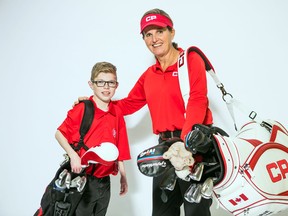 Kyle Hayhoe, who received a heart transplant at SickKids when he was six months old, is the charity ambassador for the 2019 CP Women’s Open, along with CP ambassador Lorie Kane.