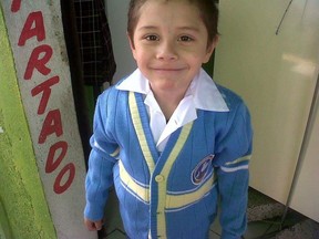 Five-year-old Emilio Perdomo, is seen in this undated handout photo entered as a court exhibit by the Alberta Courts. A Calgary manslaughter trial has heard a recording of the accused praying for forgiveness. Allan Perdomo Lopez is on trial for the death of his five-year-old grandson Emilio Perdomo.