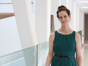 Janet Macbeth poses at the Women's College Hospital in Toronto on Tuesday, May 28, 2019 in this handout photo. Janet Macbeth is a patient in the Transition-Related Surgery Program at Women's College Hospital in Toronto. Officials say the program is the first to offer vaginoplasty at a Canadian public hospital.