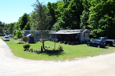 Highland Pines Campground provides a cottage-style experience for a fraction of the price.
