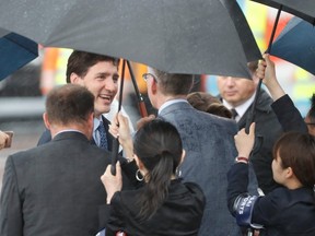 Canada's Prime Minister Justin Trudeau arrives ahead of the G20 leaders summit in Osaka, Japan June 27, 2019.