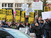 Pro-pipeline supporters rally against Bill C-69, in Calgary on March 25, 2019.