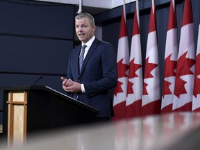 Tim McMillan, President and CEO of the Canadian Association of Petroleum Producers, speaks during a press conference on the group's federal energy platform, Oil and Natural Gas Priorities: Putting Canada on the World Stage, in the National Press Theatre in Ottawa on Monday, June 3, 2019.