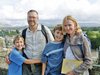 Jack Letts, second from right, with his parents and younger brother Tyler.