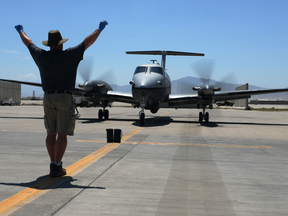 A U.S. Air Force MC-12W surveillance aircraft, similar to what Canada is buying, is shown in this 2015 aircraft operating in Afghanistan.