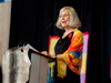 Chief Commissioner Marion Buller speaks at a ceremony marking the conclusion of the National Inquiry into Missing and Murdered Indigenous Women and Girls in Gatineau, Que., on June 3, 2019.