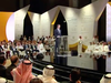 White House senior adviser Jared Kushner gives a speech at the opening of the “Peace to Prosperity” conference in Manama, Bahrain, June 25, 2019 in this image taken from a video.