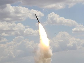 A Russian S-300 air defence system launches a missile during military exercises at the Ashuluk shooting range near Astrakhan, Russia June 19, 2019.