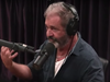 A screenshot of Mel Gibson appearing on Joe Rogan’s podcast, talking about stem cell treatment.