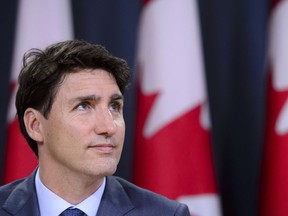 Prime Minister Justin Trudeau makes an announcement and holds a media availability regarding the government's decision on the Trans Mountain Expansion Project in Ottawa on Tuesday, June 18, 2019.