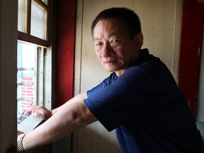 Lin Guo-cing, a senior official of the Chinese Unity Promotion Party, is seen at his home in Tainan, Taiwan, April, 9, 2019. Picture taken April, 9, 2019.