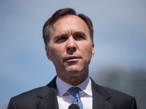 Federal Minister of Finance Bill Morneau speaks during a news conference in Vancouver, on Thursday June 13, 2019.