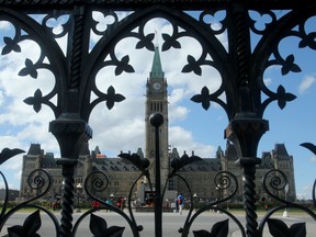 Parliament Hill is seen in a file photo from 2019. Frank Stronach suggests a Chamber of Citizen Representatives be established to curtail the power of federal political parties and curb partisan politics.