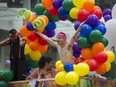 The 2018 Toronto Pride Parade at the corner of Yonge and Bloor Streets, in Toronto, Ont.  on Sunday June 24, 2018.