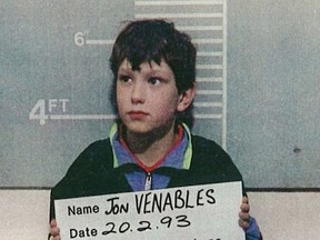 Jon Venables, 10 years of age, poses for a mugshot for British authorities February 20, 1993 in the United Kingdom. Both Venables and Robert Thompson were 10 years-old when they tortured and killed 2 year-old James Bulger in Bootle, England.