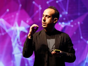 Lior Div, chief executive of U.S.-Israeli cyber security firm Cybereason, speaks during Cyber Week conference in Tel Aviv, Israel June 25, 2019. A Cybereason report said there is a "high degree of certainty" that a team acting on behalf of China was involved and sought to take communications data related to specific individuals.