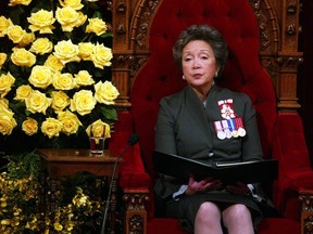 Adrienne Clarkson, former governor general of Canada.