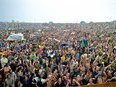 The crowd at the original Woodstock Festival in Bethel, New York in August 1969. The music festival took place from August 15-18.