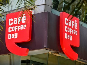 A view of a Cafe Coffee Day retail chain outlet belonging to coffee baron and founder V.G. Siddhartha in Bangalore on July 31, 2019.