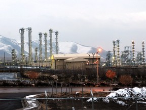 This file photo taken on January 15, 2011 shows a general view of the water facility at Arak south-west of the Iranian capital Tehran.