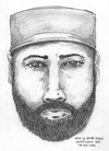 A composite sketch of a man police are seeking who was seen talking to Chynna Deese and Lucas Fowler.