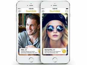 Like the female worker bee, women do all the work on Bumble.