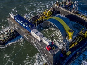 A Cape Sharp tidal power operation in Nova Scotia in 2016.