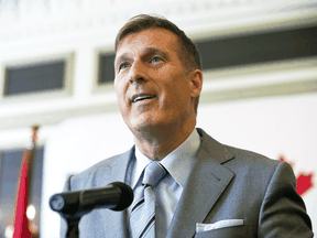 People's Party of Canada Leader Maxime Bernier speaks in Toronto on June 21, 2019.