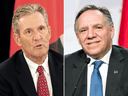 Manitoba Premier Brian Pallister and Quebec Premier François Legault.